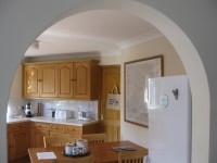 Kitchen from dining area