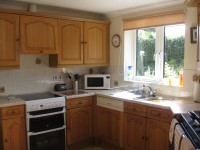 Kitchen towards cooker